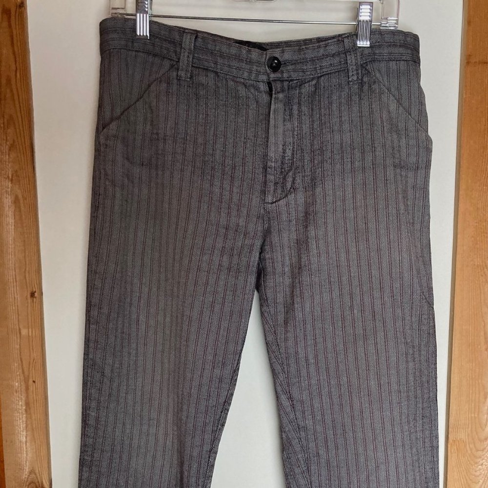 Standard Cloth striped trousers, gray/red